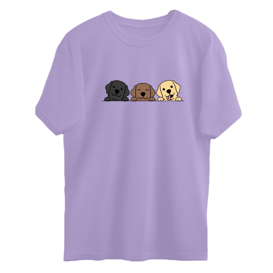 Cute Dog Lovers Regular T-Shirt 🐶