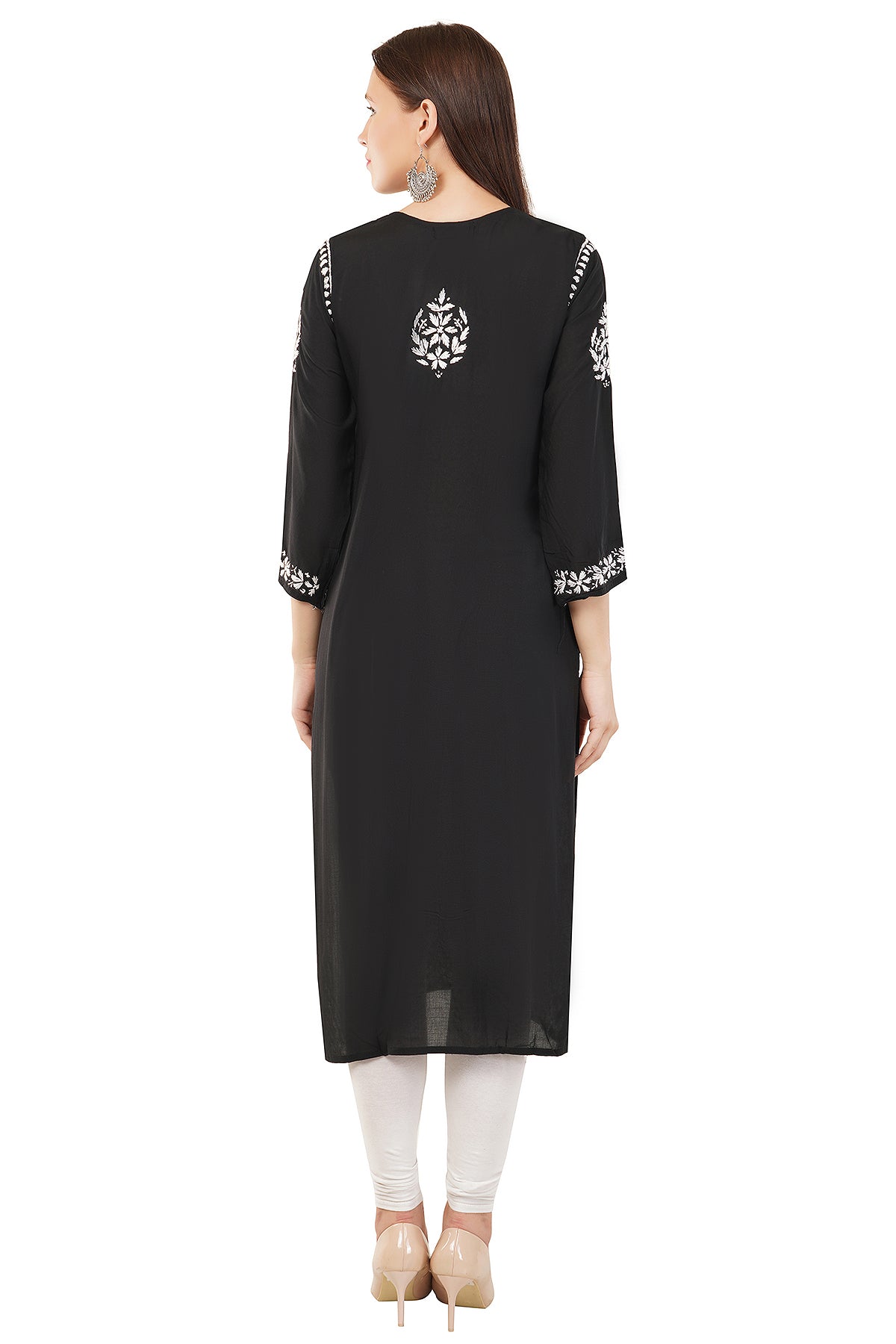 Black Modal Chikankari Kurti