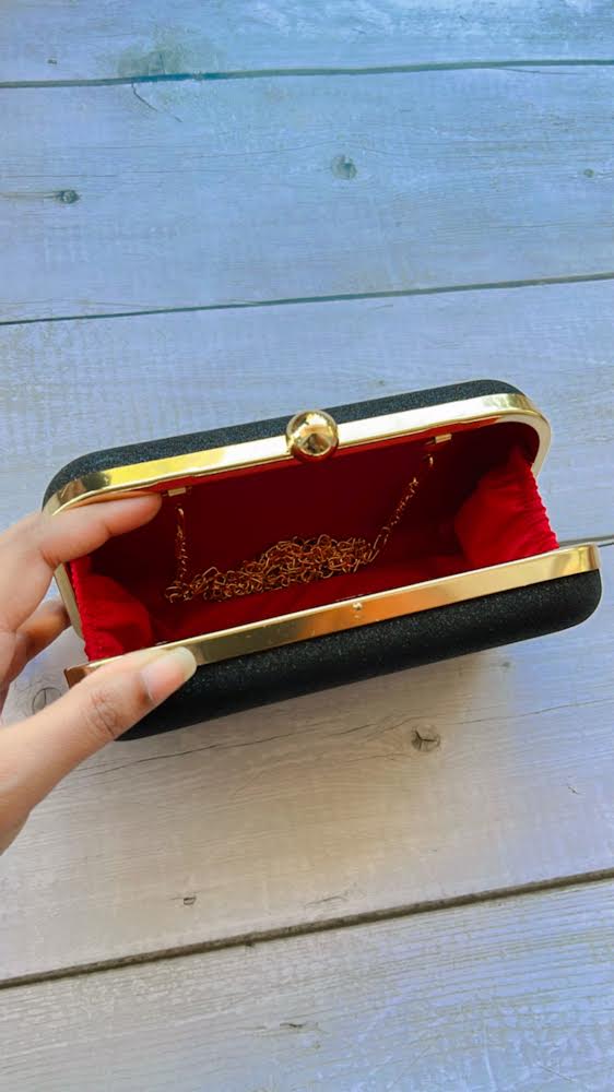 Classic Black Designer Clutch