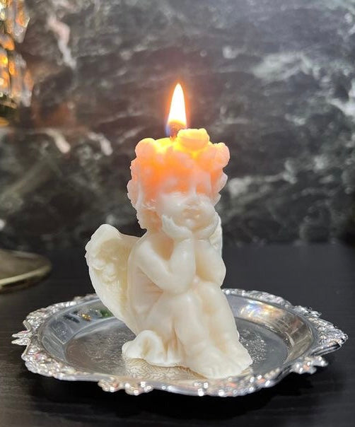 Baby Cherub mini candle